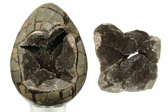 Septarian Dragon Egg Geode - Removable Section #191404